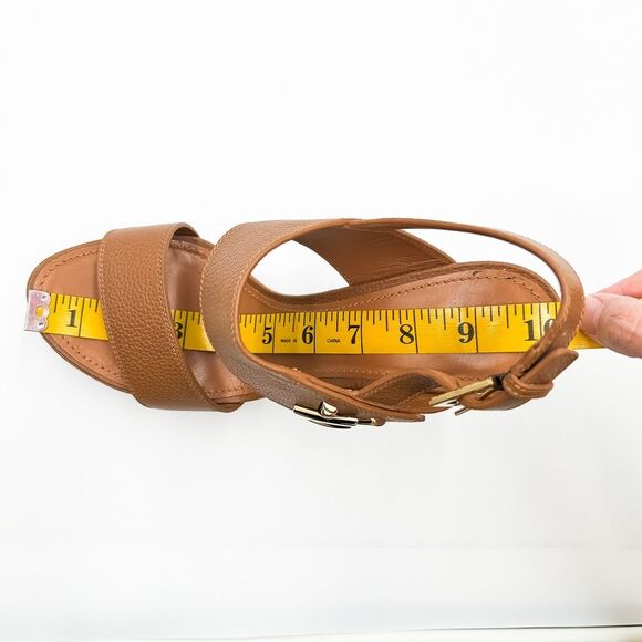 Louis Vuitton Horizon LV Leather Platform Sandal Cognac Size EU 41, US 11 - Picture 14 of 14